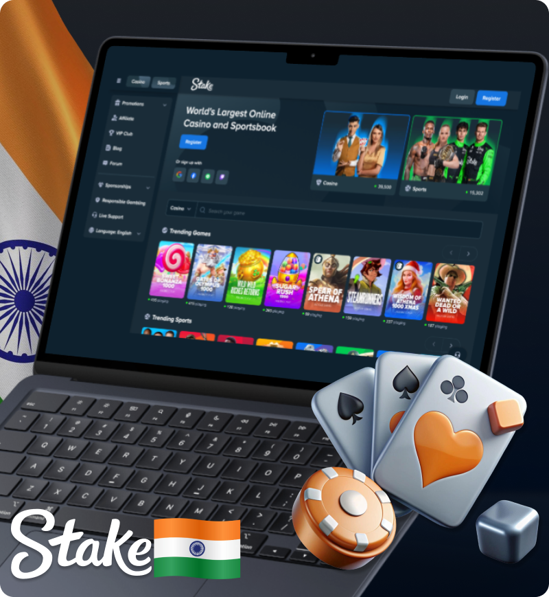 Stake's India Platform for Sports Betting and Casino Games