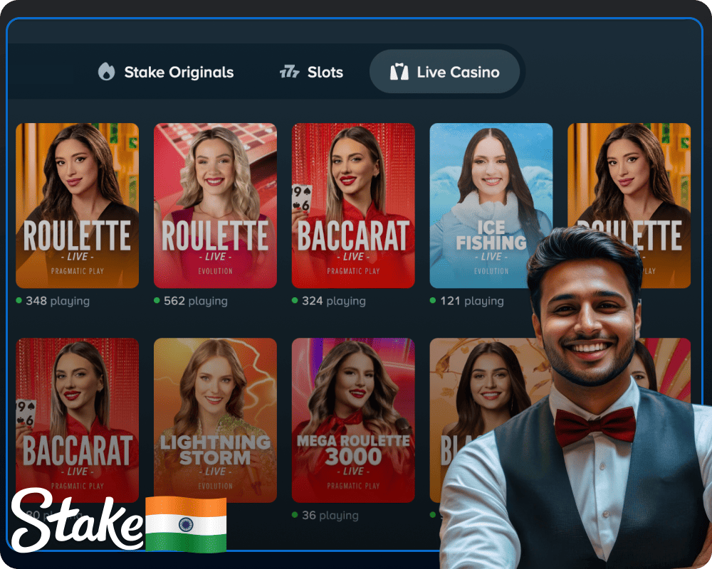 Stake Online Casino Section for Indian Players