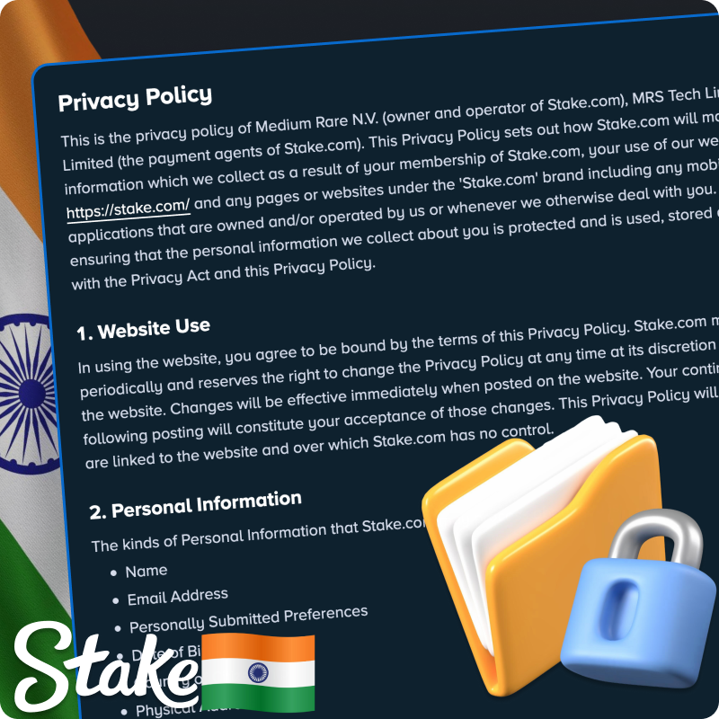 Stake Casino India's Privacy Policy - Data Protection, Secure Encryption, and Privacy Controls
